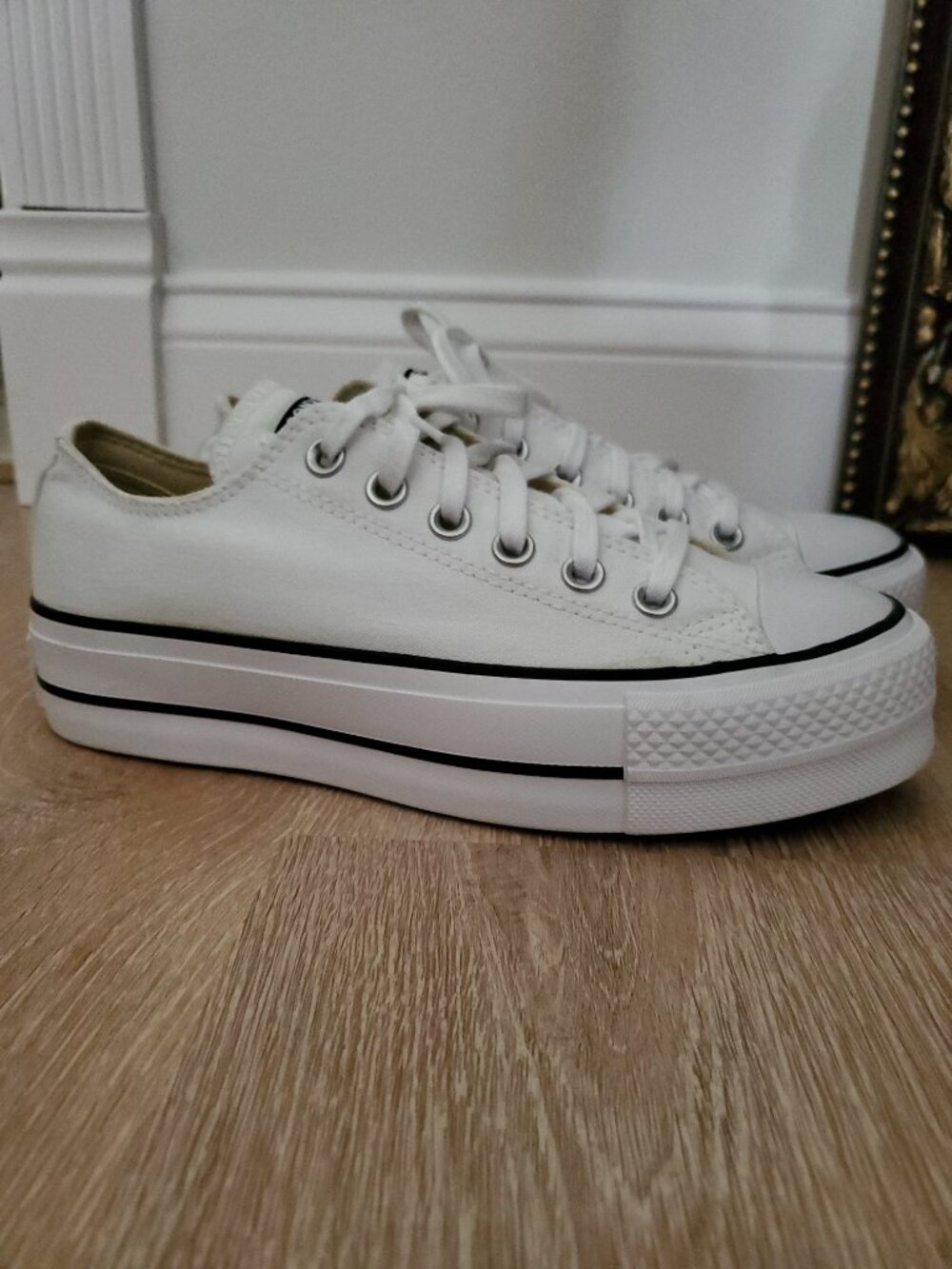 Converse Chuck Taylor All Star Lift Platform Canvas White Women's Shoes Size 7 - Picture 11 of 14